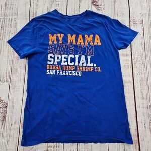 My Mama Says I'm‎ Special Bubba Gump Shrimp SF Blue Short Sleeve T-Shirt Men's L